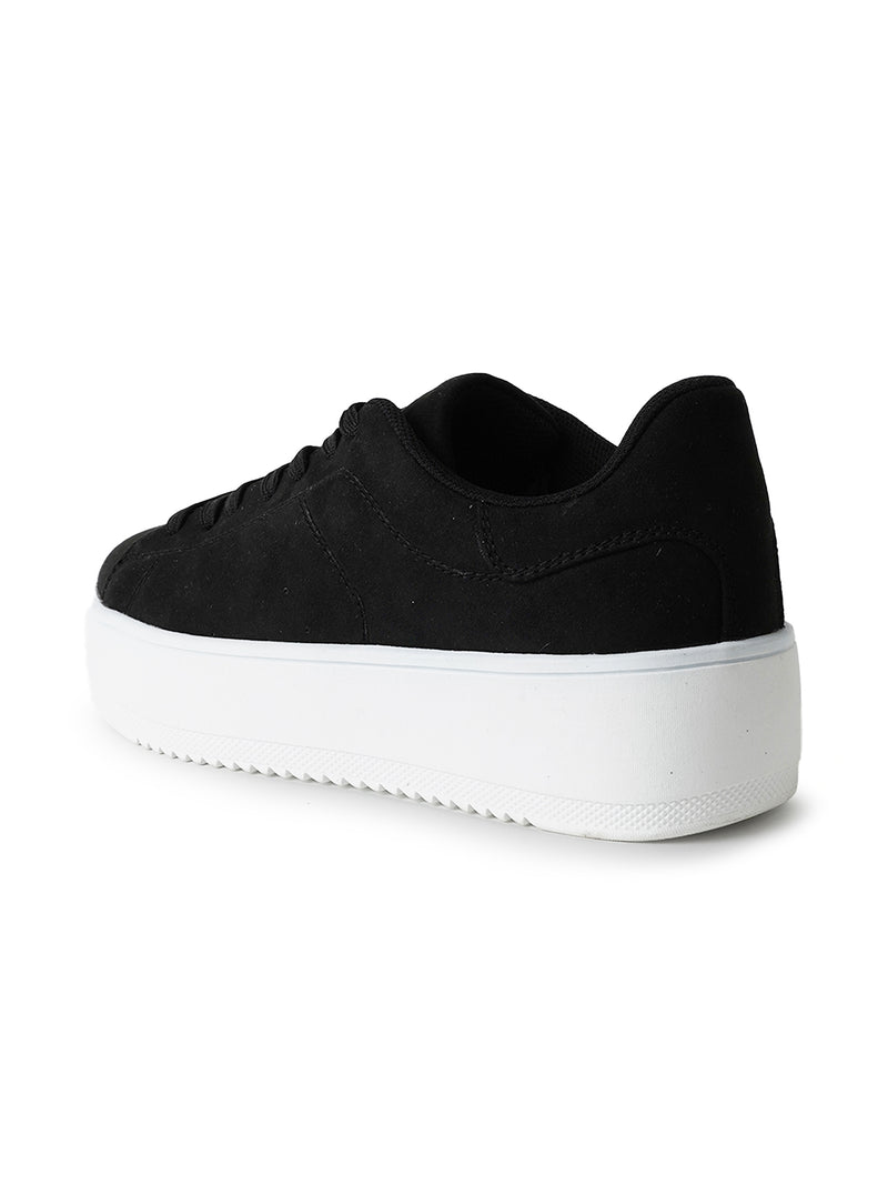 Hero in Black Suede Sneakers, view 4