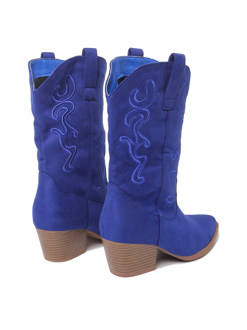 Roundup in Blue Suede Boots, view 3