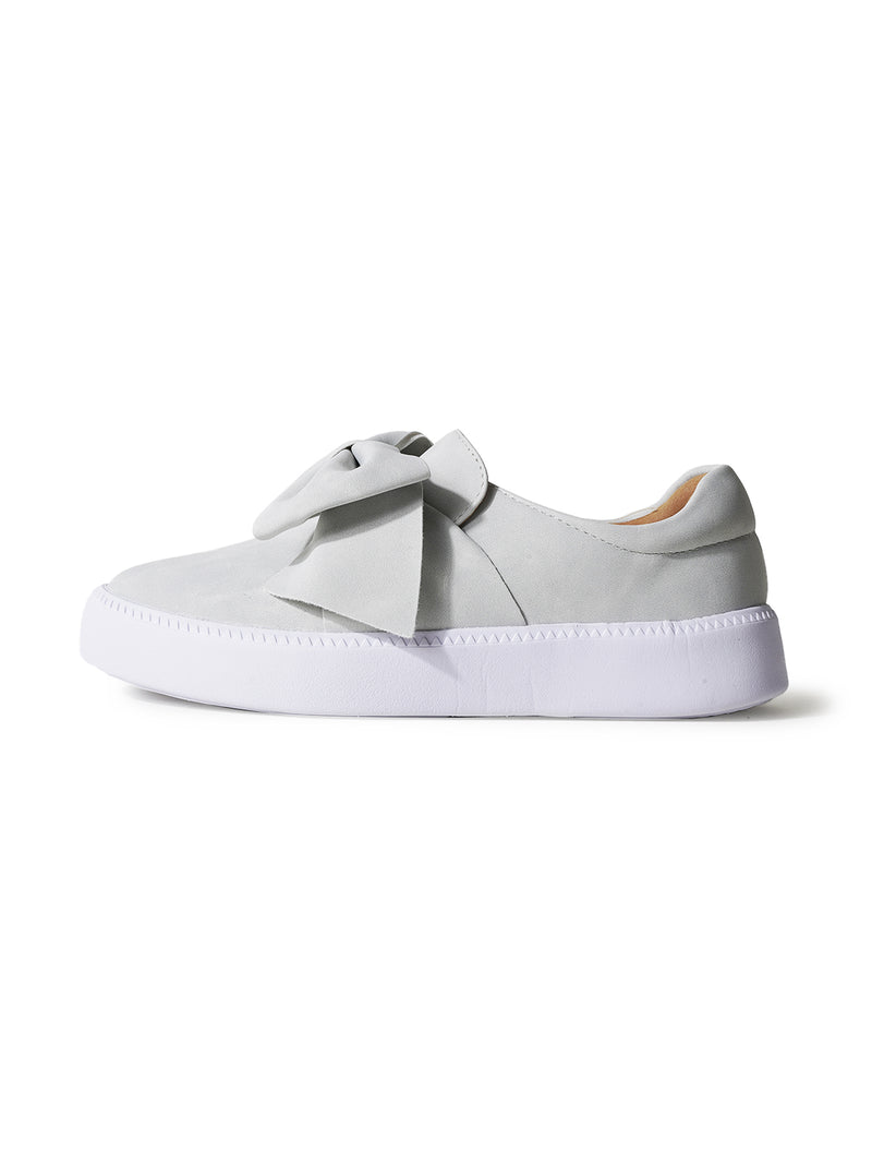Wally in Light Grey Nubuck Slides, view 2