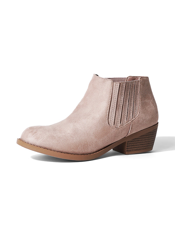 Arlo in Taupe Suede, booties by J.Adams