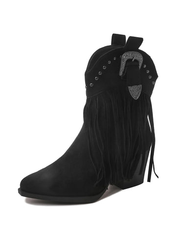 Belle | Black Suede