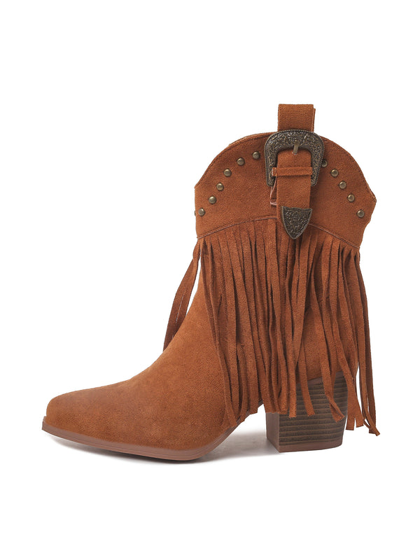 Belle | Camel Suede, boots by J.Adams, second view