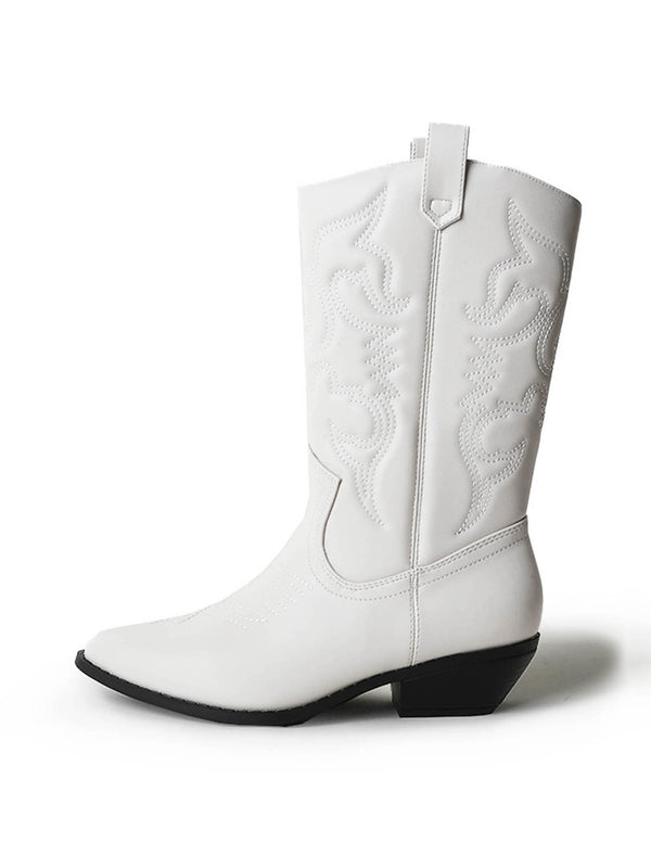 Lasso | White, boots by J.Adams, second view