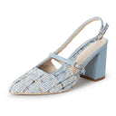 Lori | Sky Blue Tweed