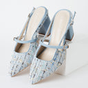 Lori | Sky Blue Tweed