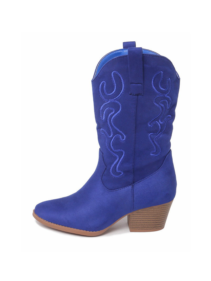Roundup in Blue Suede Boots, view 2