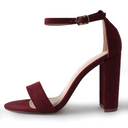 Shirley | Burgundy Suede