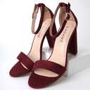 Shirley | Burgundy Suede