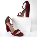 Shirley | Burgundy Suede