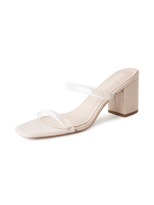 Stormi | Clear/Beige Patent
