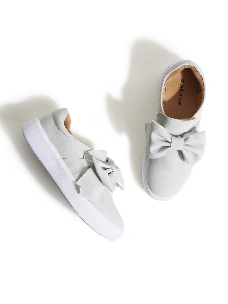 Wally in Light Grey Nubuck Slides, view 5