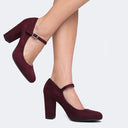 Skippy | Burgundy Suede